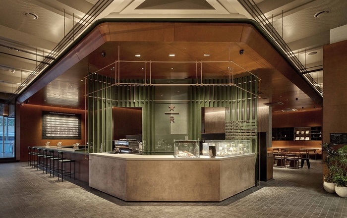 스타벅스 리저브 전용 매장 '리저브광화문' 내부 전경