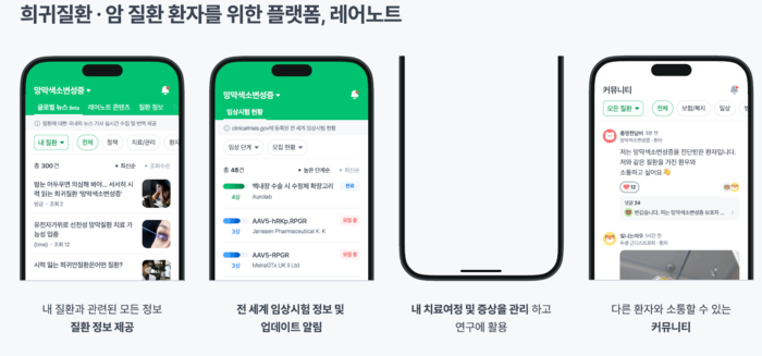 희귀질환·암 환자 대상 애플리케이션(앱) 레어노트(사진=휴먼스케이프)