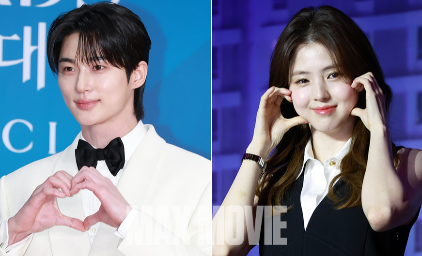 변우석(왼쪽)과 한소희. 정유진 기자 