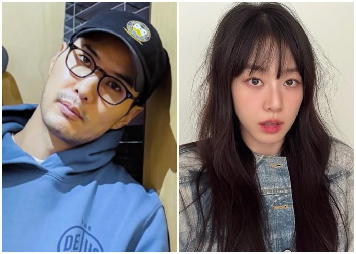 김지석(왼쪽)과 이주명. 사진출처=김지석·이주명 SNS
