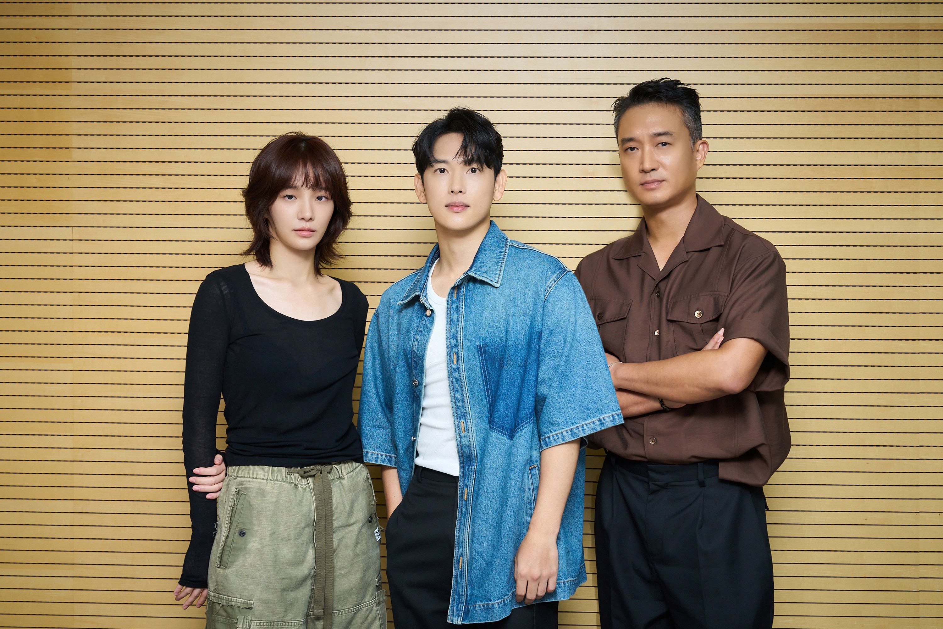 '사마귀'에 출연하는 박규영(왼쪽부터), 임시완, 조우진. 사진제공=넷플릭스