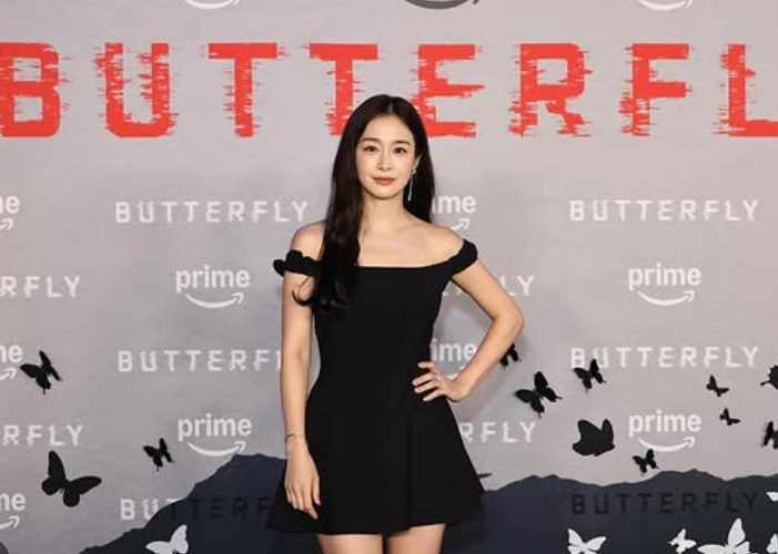 최근 미국 뉴욕에서 열린 프라임비디오 오리지널 시리즈 '버터플라이' 월드 프리미어 시사회 참석한 김태희 모습. 사진출처=스토리제이컴퍼니 SNS