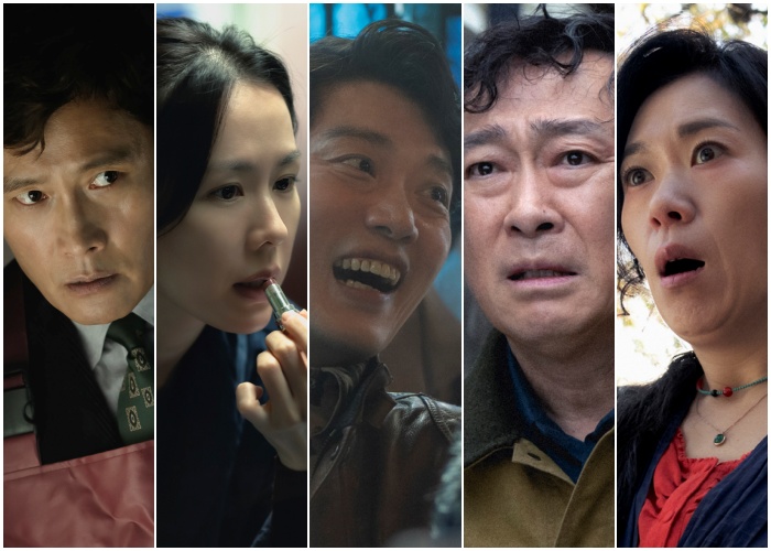 영화 '어쩔수가없다'의 이병헌, 손예진, 박희순, 이성민, 염혜란.(왼쪽부터) 사진제공=CJ ENM