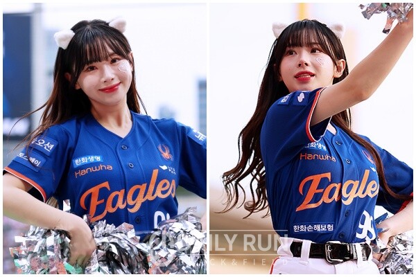 '상큼 나연' 한화 김나연, 한국 대만 오가며 최고 인기 치어리더 입증!(사진=강명호)