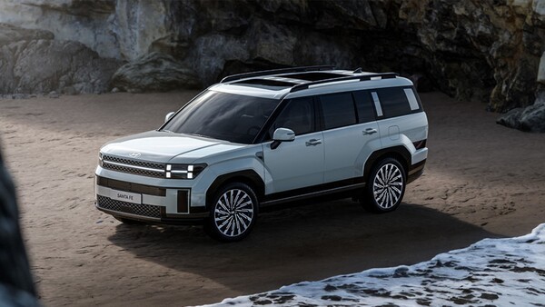 싼타페 전측면부. [사진=현대자동차]