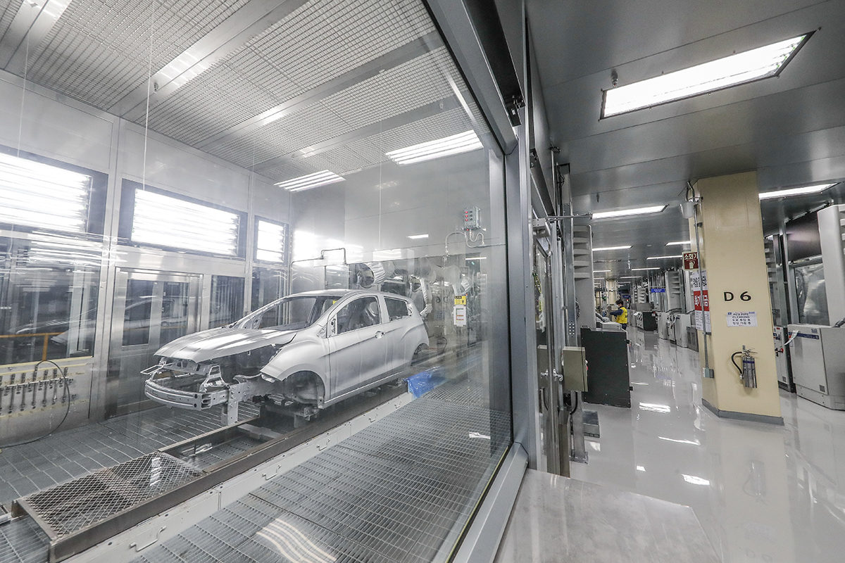 한국지엠 창원도장공장