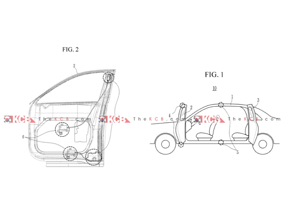 제네시스 GV90 코치도어 시스템 특허(출처 : KCB)