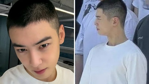 [사진=차은우 SNS(왼쪽), 온라인 커뮤니티]