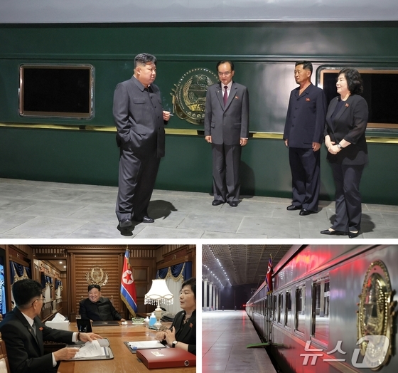 North Korean Party General Secretary Kim Jong Un departed on a private train on Monday to attend the 80th anniversary of the Chinese People\'s War of Resistance against Japan and Victory over the World Anti-Pacifist War (Victory Day), and crossed the border at dawn on Tuesday, the North\'s official newspaper, Rodong Sinmun, reported / Rodong Sinmun