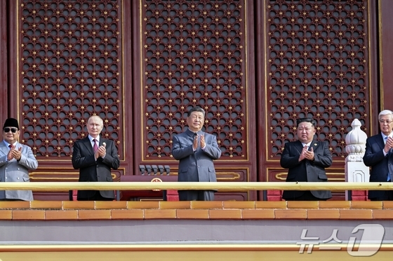 The Rodong Sinmun, the official newspaper of North Korea\'s Workers\' Party, reported on Thursday that Comrade Kim Jong Un attended the event commemorating the 80th anniversary of the victory in the Chinese People\'s War of Resistance Against Japanese Aggression and the World Anti-Fascist War (Victory Day) / Rodong Sinmun