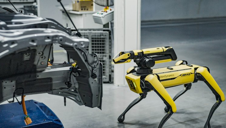 현대자동차그룹 싱가포르 공장(HMGICS)에 투입된 보스턴다이나믹스 로봇 스팟