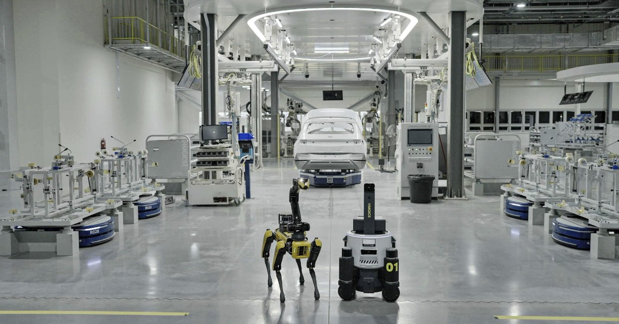 현대자동차그룹 싱가포르 공장(HMGICS)에 투입된 로봇