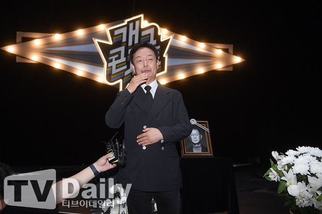 故 전유성 노제에 참석한 김학래