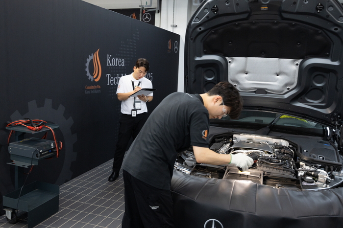 메르세데스-벤츠코리아 '2025 한국 테크마스터' 대회 현장