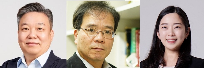 왼쪽부터 김형섭 교수, 김동식 교수, 이안나 교수