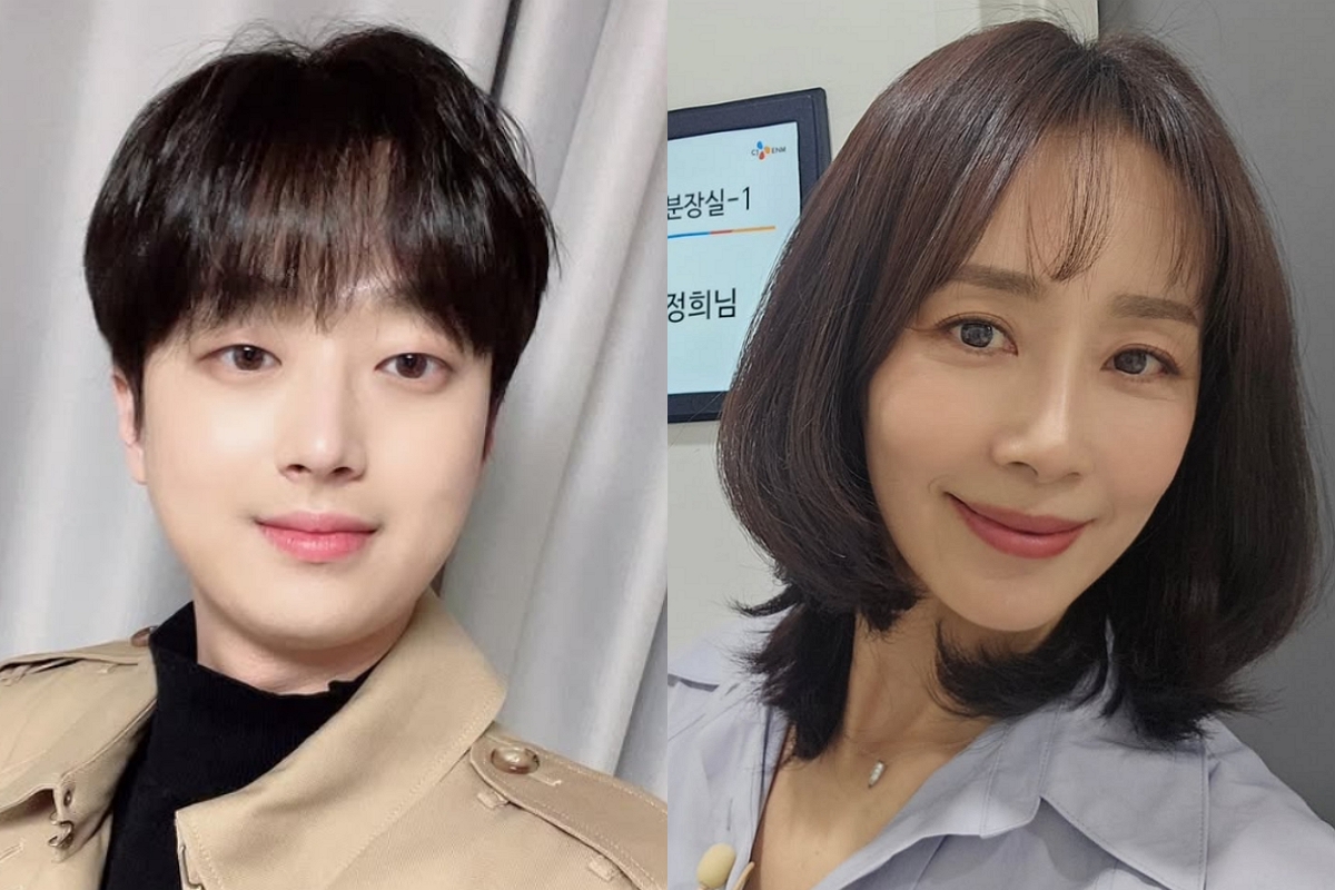 출처: 이찬원, 문정희 SNS