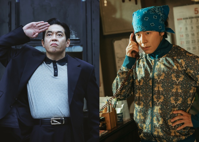 다음 달 개봉하는 영화 '보스'에 출연하는 배우 박지환(왼쪽)과 이규형. 사진제공=하이브미디어코프