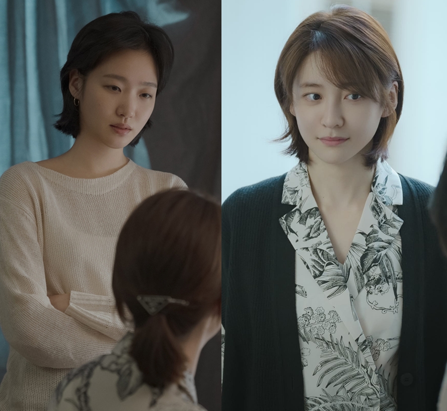 '은중과 상연'의 한 장면. 김고은(왼쪽)과 박지현의 모습. 사진제공=넷플릭스