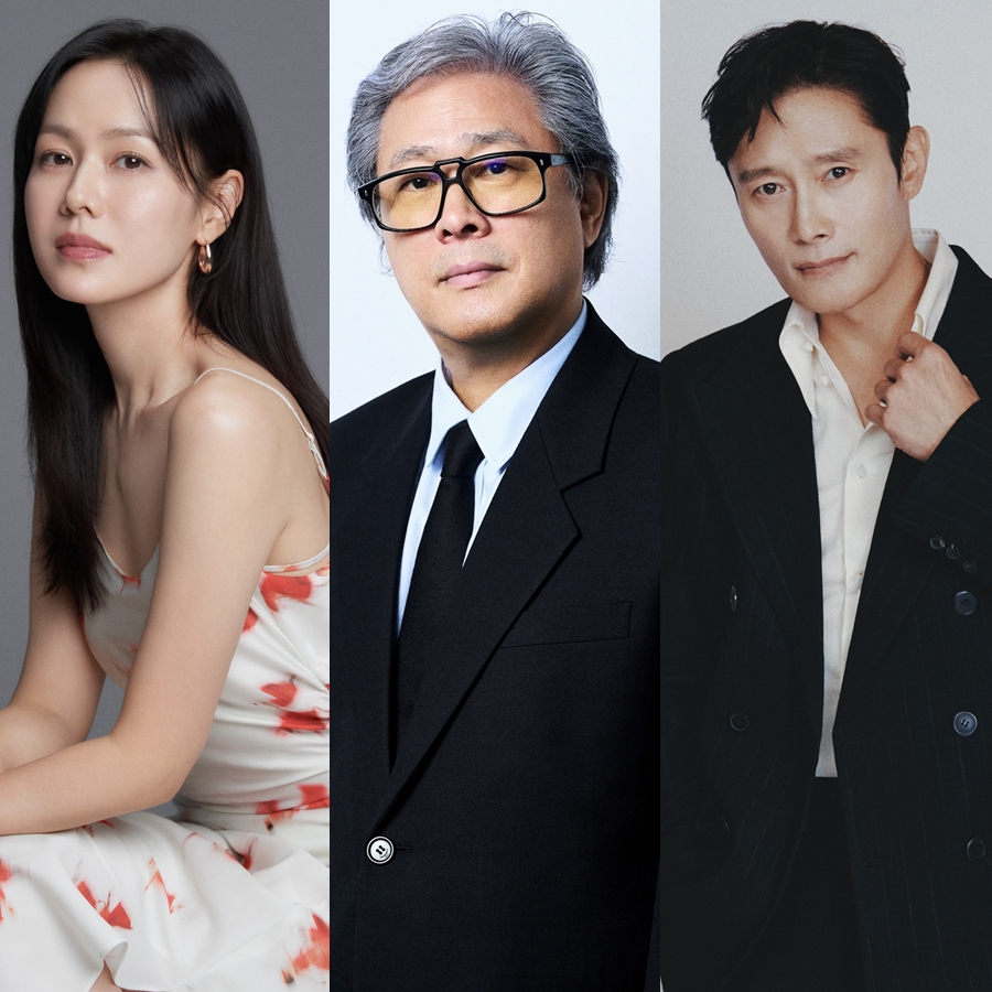 왼쪽부터 손예진, 박찬욱 감독, 이병헌. 사진제공=엠에스팀엔터테인먼트·CJ ENM·BH엔터테인먼트