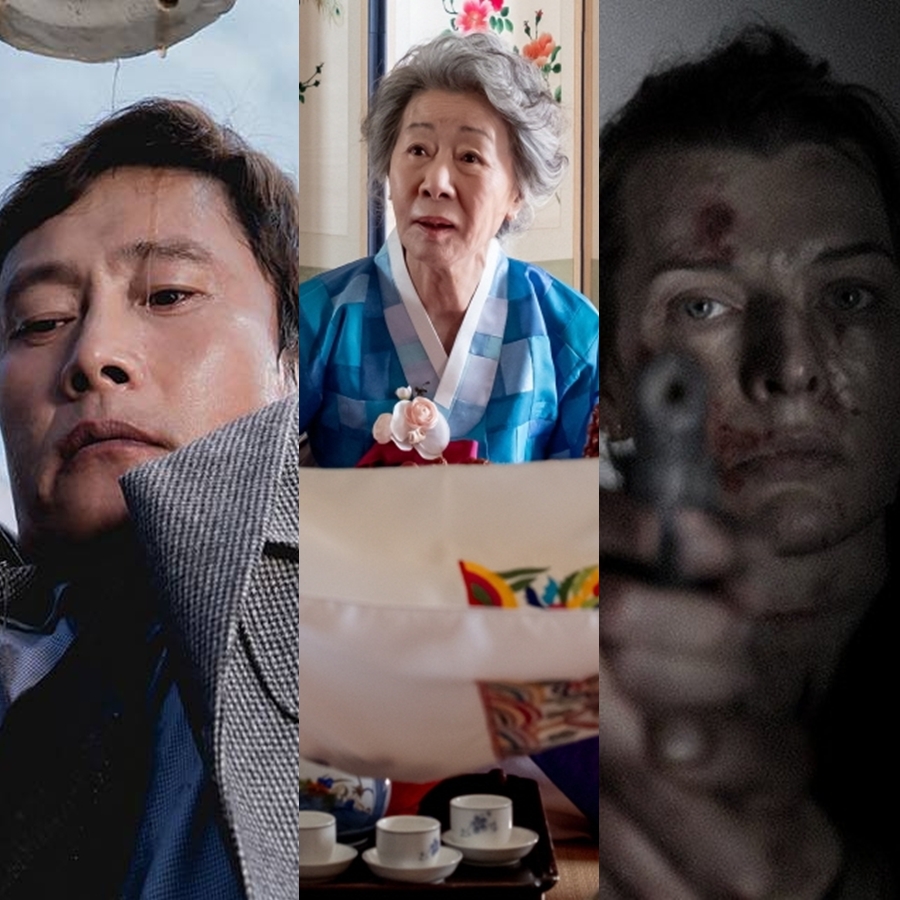 왼쪽부터 부산국제영화제를 찾는 이병헌, 윤여정, 밀라 요보비치의 모습. 사진제공=부산국제영화제