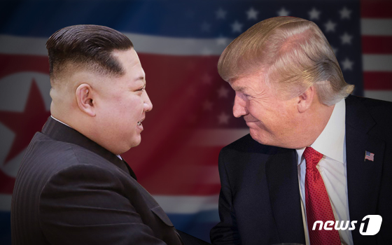 Kim Jong Un, General Secretary of the Workers\' Party of Korea, and Donald Trump, President of the U.S. / News1
