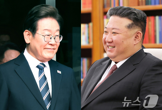 South Korea\'s President Lee Jae Myung and Kim Jong Un, General Secretary for Workers\' Party of Korea / News1