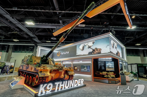 View of Hanwha\'s AUSA 2025 booth / Provided by Hanwha Aerospace