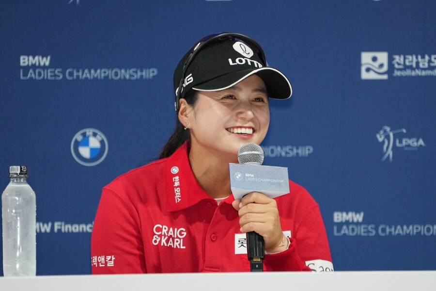 BMW 레이디스 챔피언십 2라운드 주요 선수 최헤진 공식 인터뷰 사진 ⓒBMW 레이디스 챔피언십 대회 조직위원회