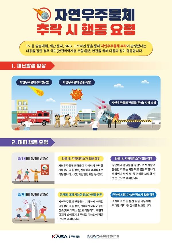 안전한국훈련 안내 포스터. ⓒ우주항공청