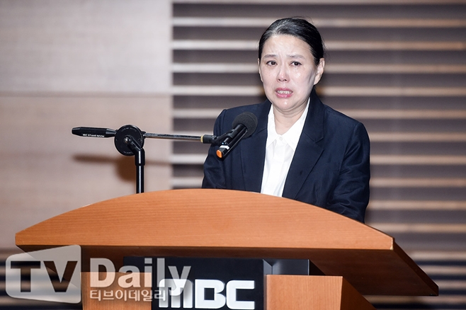 MBC 안형준 사장-故 오요안나 유족 기자회견, 故 오요안나 어머니