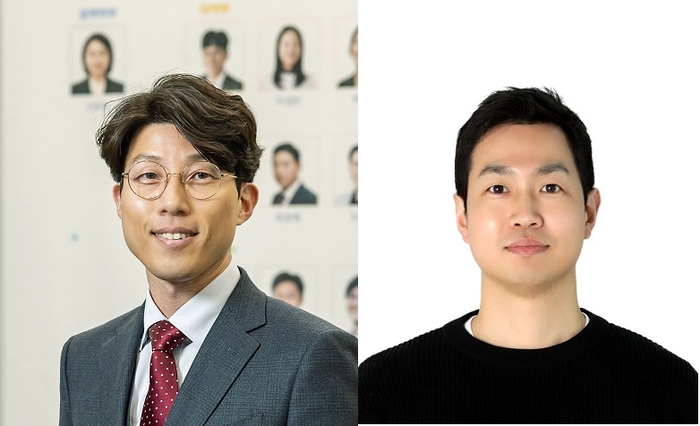 안지환 포스텍 교수(왼쪽)와 김병조 유니스트 교수