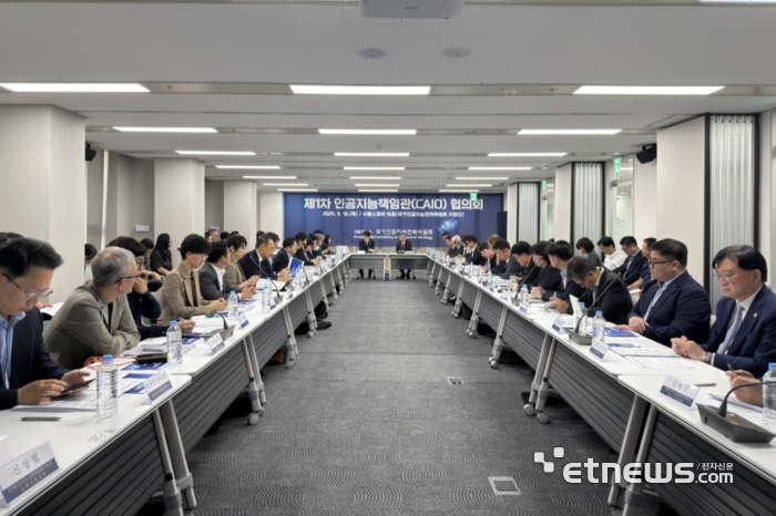 지난달 서울 중구 국가인공지능전략위원회에서 'AI책임관 협의회' 회의가 열렸다. 위원회 제공