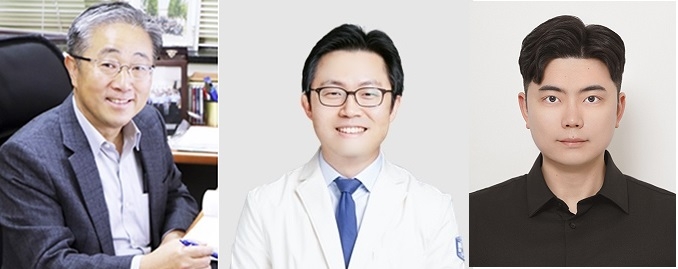 왼쪽부터 조동우 포스텍 특임교수, 원재연 은평성모병원 안과 교수, 김정주 한국외대 생명공학과 교수