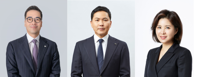 왼쪽부터 이승화·윤상현·윤여원 콜마BNH 각자대표.