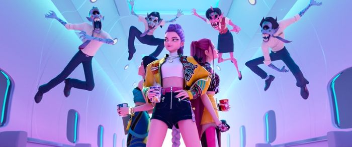 애니메이션 영화 '케이팝 데몬 헌터스'의 한 장면. 사진제공=넷플릭스