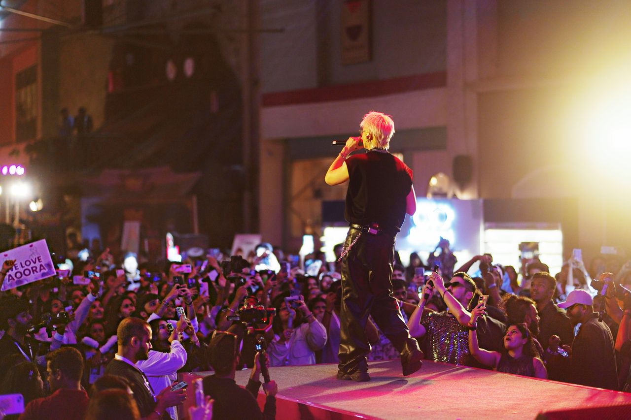 Aoora performs during the “Hello Seoul