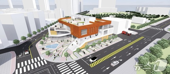  The design proposal by Archi Mil Design Group, selected as the top winner in the Ministry of Unification\'s design competition for the National North Korean Human Rights Center during the Yoon Su Yeol administration. Currently, the center\'s name and purpose have been scrapped, and this design proposal is also being discarded / Provided by the Ministry of Unification