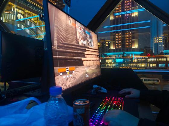  Monitor screen of a user at the Hwasong Computer Arcade Kiosk in North Korea / Capture from X (formerly Twitter)