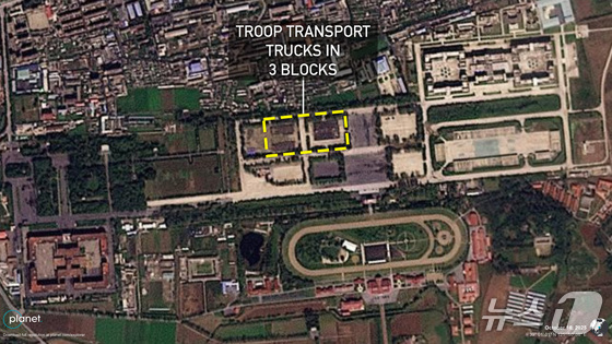 Satellite imagery has captured the area around Pyongyang\'s Mirim Airport / Planet Labs
