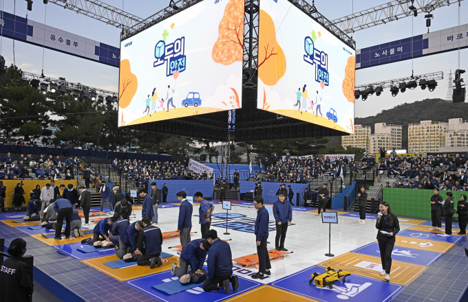 현대차가 임직원 참여형 안전문화 행사 'H-안전투게더'를 개최했다. /사진=현대차