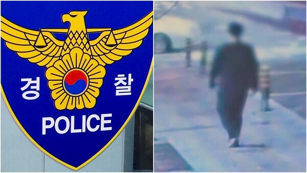 기사와 상관 없는 자료사진(왼), 20대 남성이 범행 후 맨발로 아파트 단지를 벗어나는 모습(오). ⓒ뉴스1, SBS 뉴스 