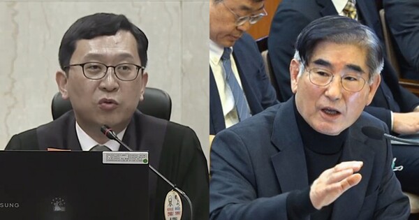 이진관 부장판사(좌), 김용현 전 국방부장관(우). ⓒ뉴스1