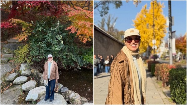 평온한 가을 일상을 공개한 박미선. ⓒ박미선 SNS 
