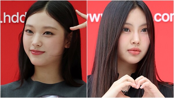 복귀를 결정한 그룹 뉴진스 멤버 해린과 혜인. ⓒ뉴스1 