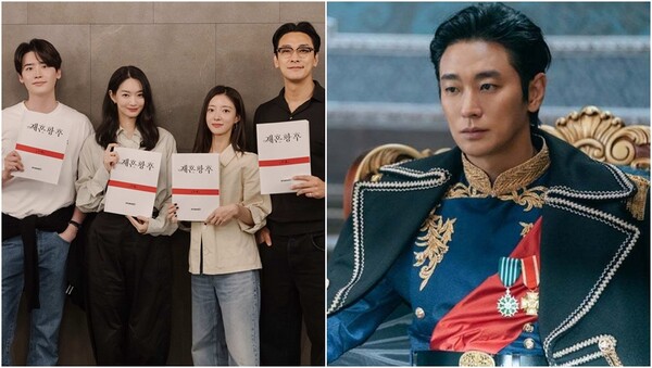 ‘재혼황후’에 출연하는 배우 이종석, 신민아, 이세영, 주지훈(왼), ‘재혼황후’ 스틸컷(오). ⓒ디즈니+ 제공 