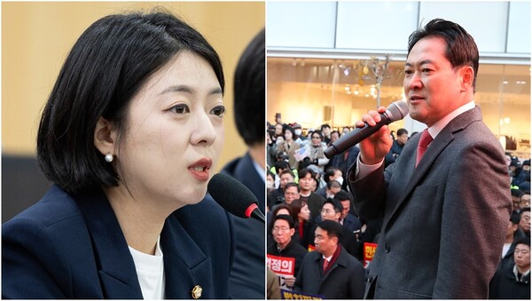 배현진 국민의힘 의원과 장동혁 대표. ⓒ뉴스1 
