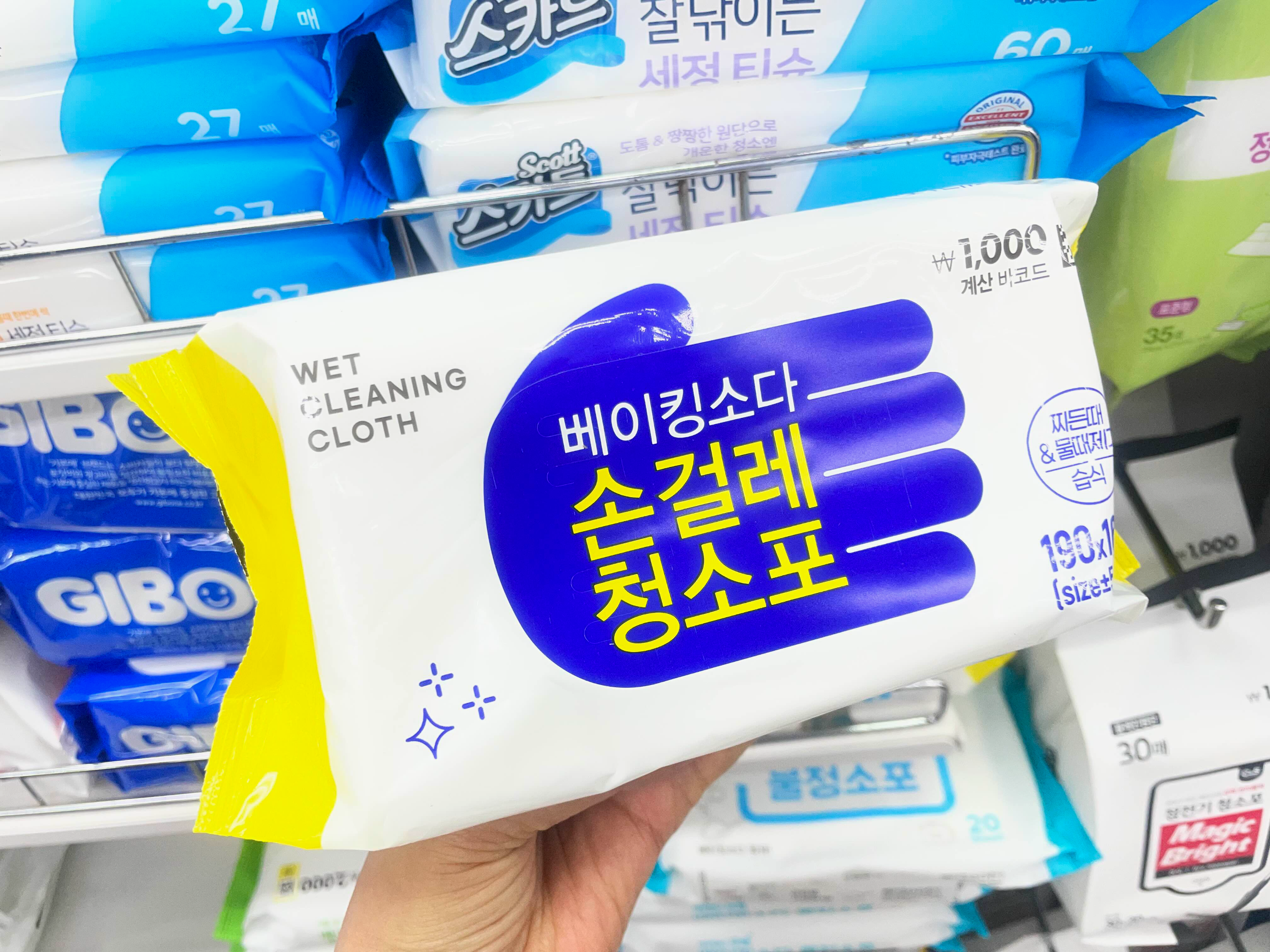 다이소 베이킹소다 손걸레 청소포