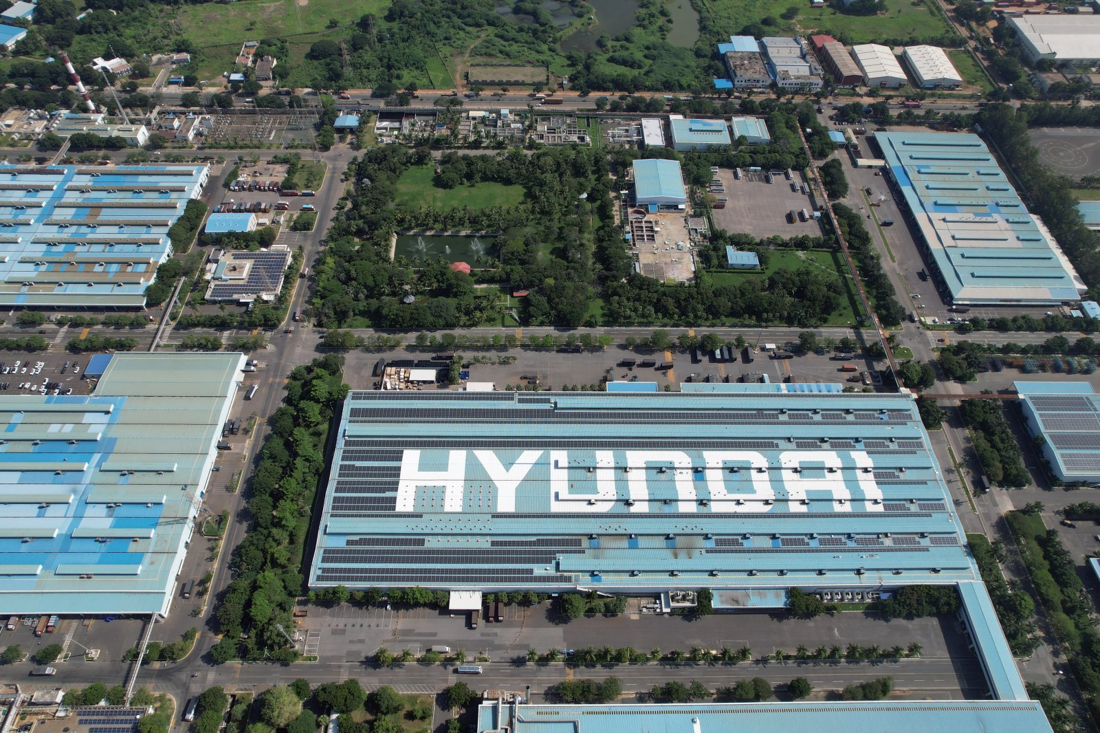 현대차 인도 첸나이 공장 전경. 현대차 제공