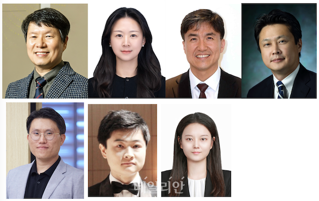 사진 왼쪽 위부터 KAIST 허원도 교수, KAIST 이희영 박사후연구원(이상 제 1저자), KAIST 조광현 교수, 미국 존스홉킨스대 이갑상 교수, IBS 이상규 박사·LIBD 김동산 박사·휴룩스 서예지 박사(이상 공동 제 1저자) ⓒKAIST