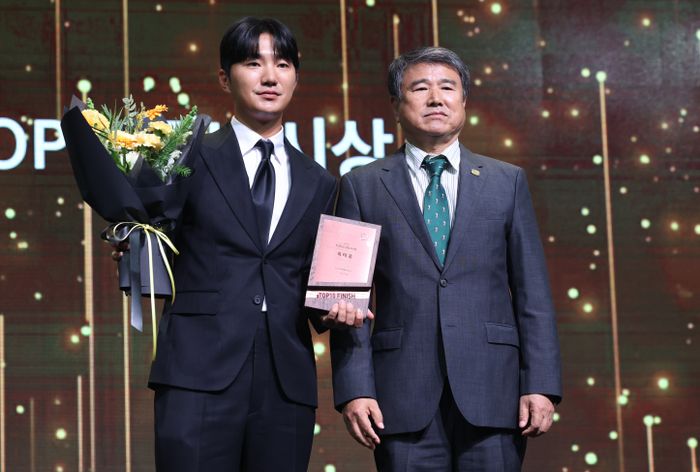 제네시스 대상을 수상한 옥태훈. ⓒ 데일리안 방규현 기자